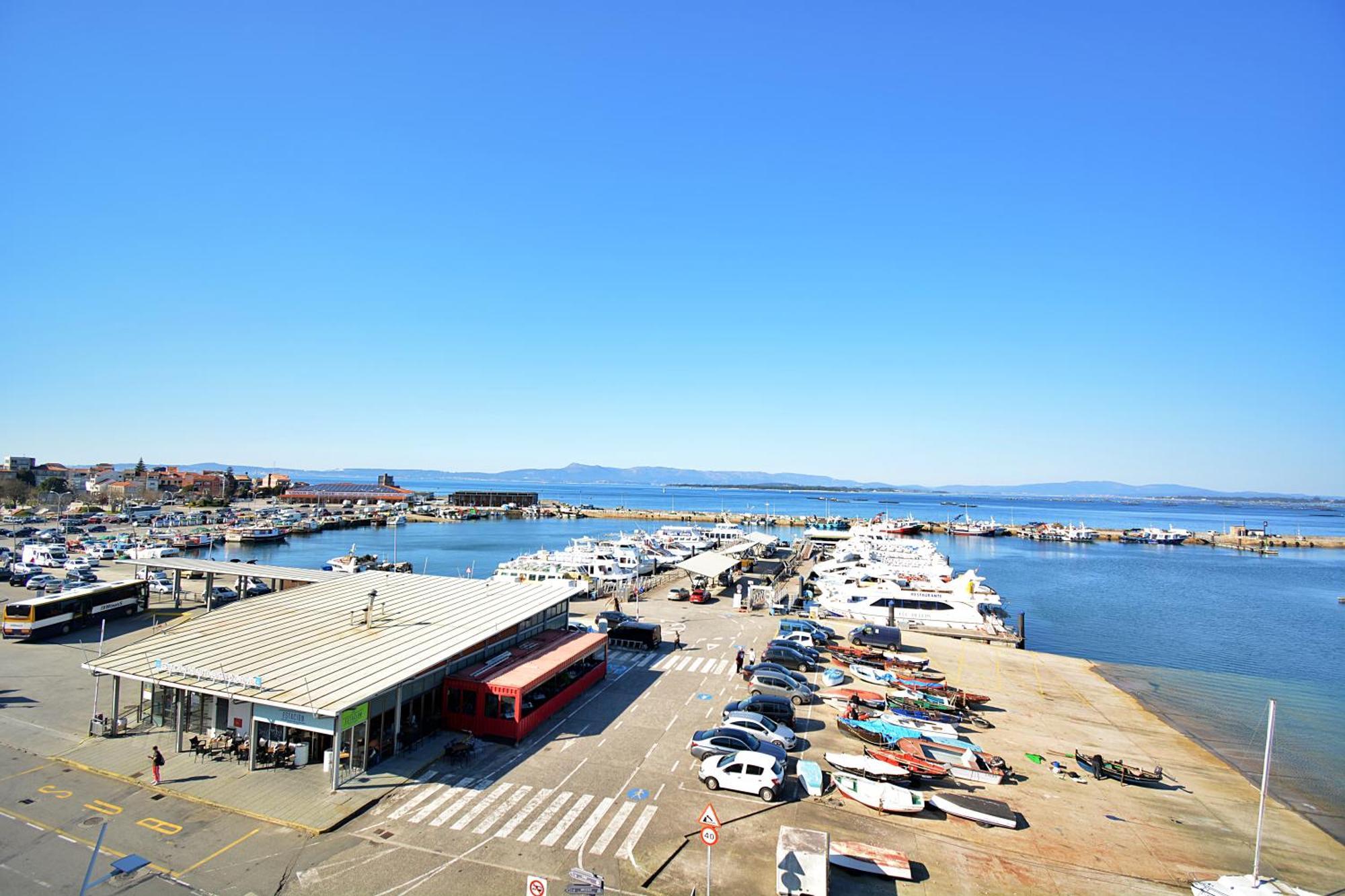 Apartamento Con Terraza Frente Al Mar En O Grove Exterior foto